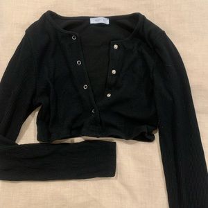 Black crop top